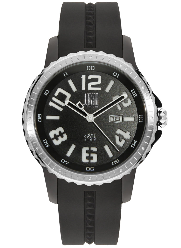 LIGHT TIME SPEEDWAY L160A Date Armbanduhr 41 mm