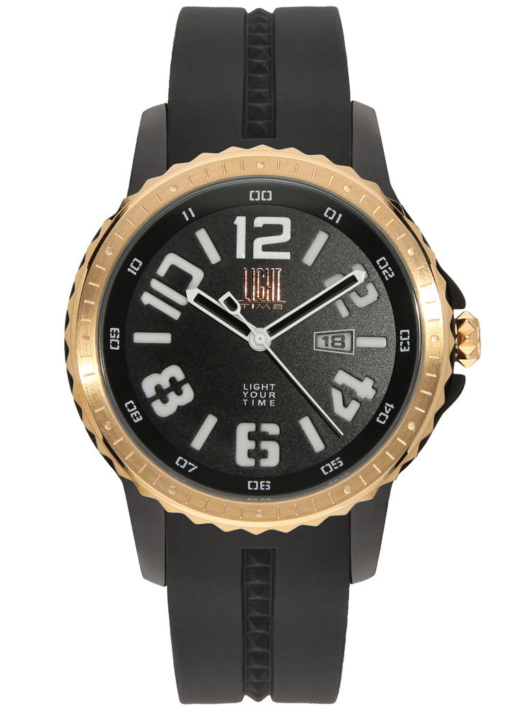 LIGHT TIME SPEEDWAY L160B Date Armbanduhr 41 mm