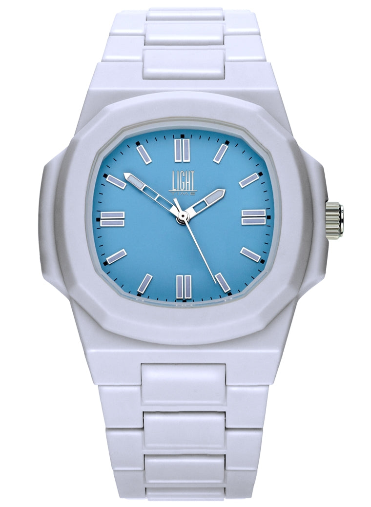 LIGHT TIME VELVET NAUTILUS - Light Blue L511-SIL-AZ Only Time Armbanduhr 42 mm Blau