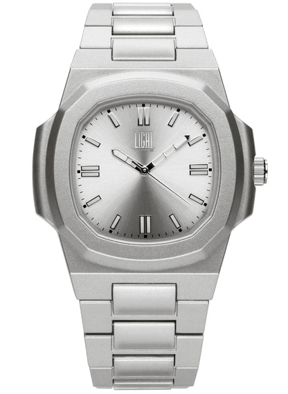 LIGHT TIME VELVET NAUTILUS - Silver L511-SIL Only Time Armbanduhr 42 mm Silber