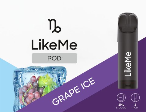 Like Me POD Grape Ice 2 Pods 2% - Candyshop.ch