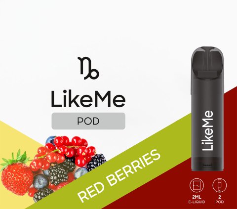 Like Me POD Red Berries 2 Pods 2% - Candyshop.ch