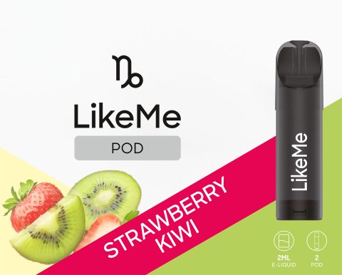 Like Me POD Strawberry Kiwi 2 Pods 2% - Candyshop.ch