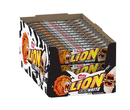 Lion Black & White 24x42g Riegel aus Kakaowaffeln