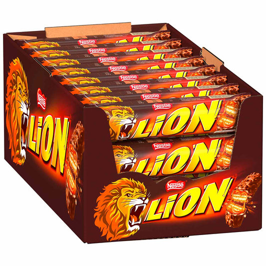 Lion 24x42g Display mit 24 einzeln verpackten Riegeln - Candyshop.ch