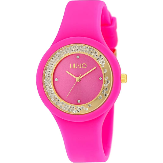 LIU-JO LUXURY TIME Damen Quarzuhr aus Silicone mit Silikonarmband 38 mm TLJ1424 – Produktansicht