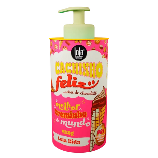 Lola Cosmetics Lola Cosmetics, Cachinho Feliz Kids, Schokolade, Haarstyling-Creme, Flexibler Halt, 480 g Regular