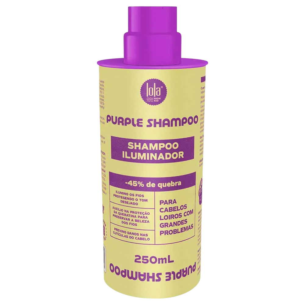Lola Cosmetics Lola Cosmetics, Purple, Haarshampoo, Neutralisiert gelbe oder orange Töne, 250 ml Regular