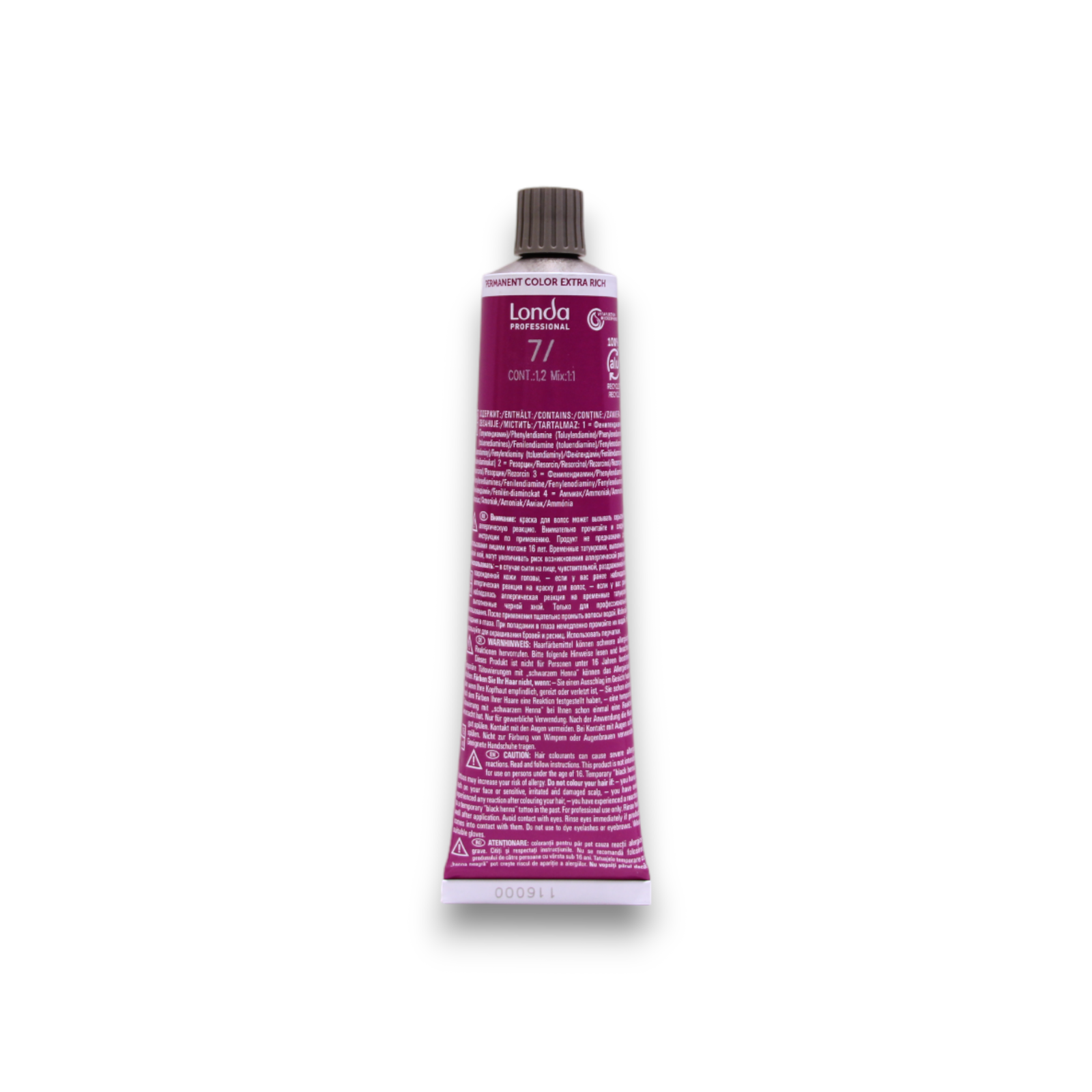Londa Professional Londa Professional, Londacolor, Permanente Haarfarbe, 7/ Medium Blonde, 60 ml Regular