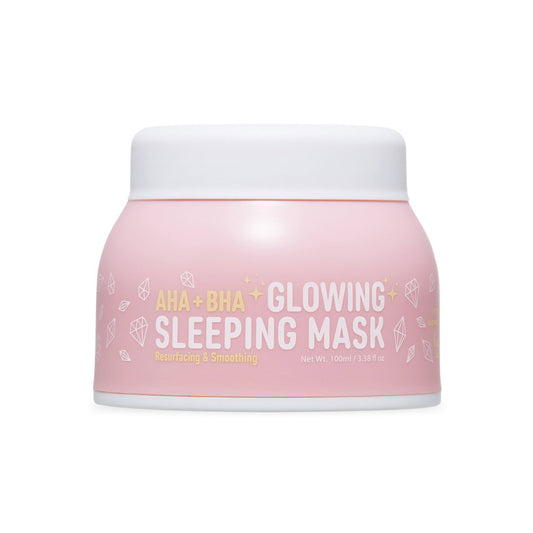 Look At Me Look At Me, AHA + BHA Glowing Sleeping, Neuasphaltierung, Nacht-Schlafmaske, 100 ml Regular