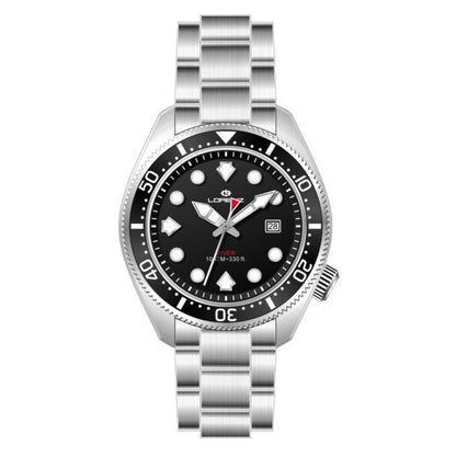 LORENZ 26169FF Date Armbanduhr 42 mm Silber