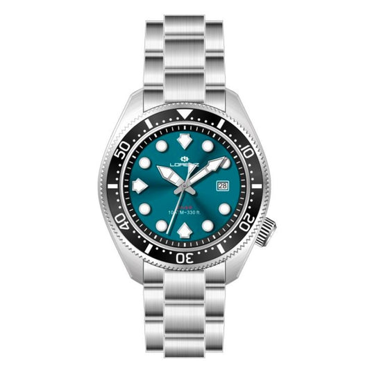 LORENZ 26169LL Date Armbanduhr 42 mm Silber