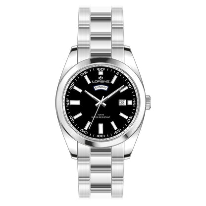 LORENZ 26208AA Date Armbanduhr 42 mm Silber