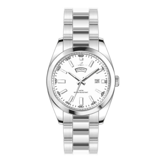 LORENZ Herren Quarzuhr mit Datum aus Silber 925 42 mm 26208CC – Produktansicht