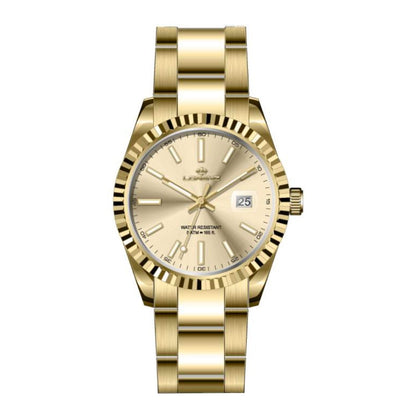 LORENZ 28187GG Date Armbanduhr 41 mm Silber