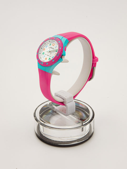 LORUS Kinder Quarzuhr mit Datum aus Kunststoff 20 mm R2351MX9 – Produktansicht