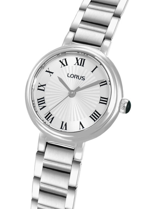 LORUS Damen Quarzuhr mit Datum aus Kunststoff 20 mm RG207YX9 – Produktansicht