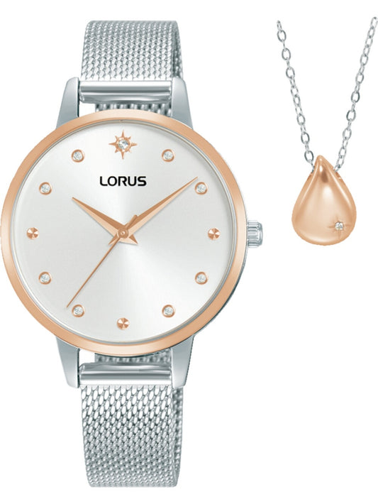 LORUS Damen Chronograph Armbanduhr aus Kunststoff 20 mm RG288XX9 – Produktansicht