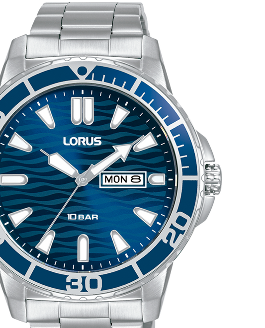 LORUS Herren Quarzuhr mit Datum 38 mm RH357AX9 – Produktansicht