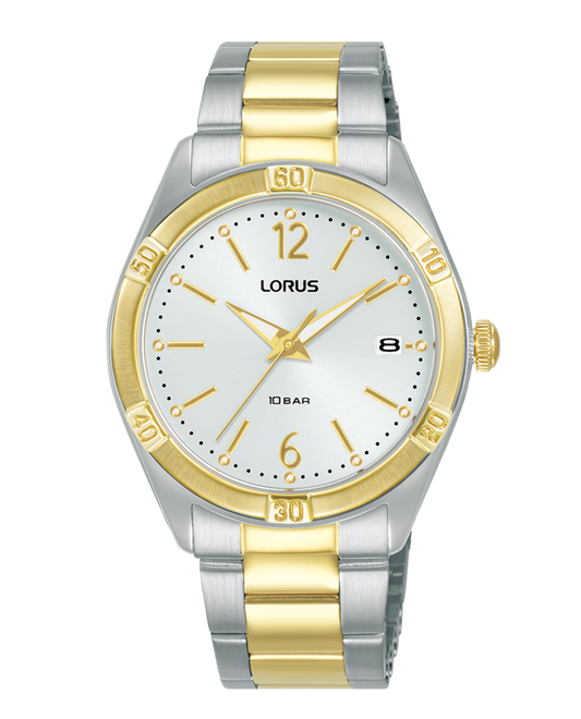 LORUS Damen Quarzuhr mit Datum 20 mm RH980QX9 – Produktansicht