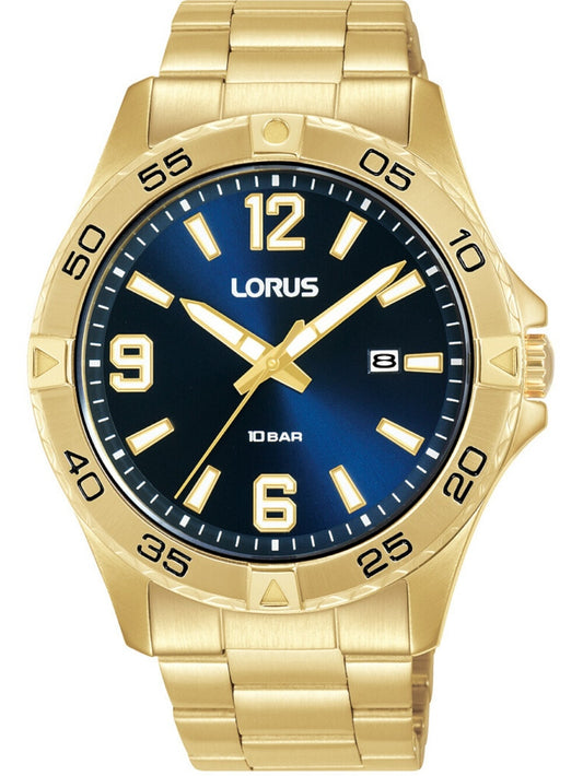 LORUS Herren Quarzuhr mit Datum aus Kunststoff 20 mm RH990QX9 – Produktansicht