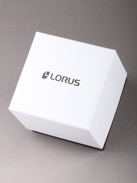 LORUS Damen Quarzuhr mit Datum aus Kunststoff 20 mm RJ252BX9 – Produktansicht