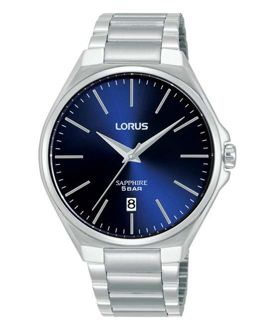 LORUS Herren Quarzuhr mit Datum 20 mm RS947DX9 – Produktansicht