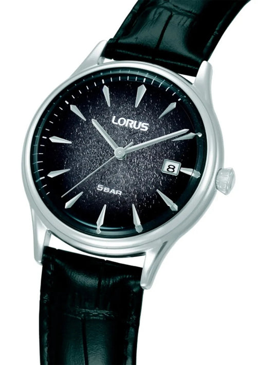 LORUS Herren Quarzuhr mit Datum aus Kunststoff 20 mm RS993DX9 – Produktansicht