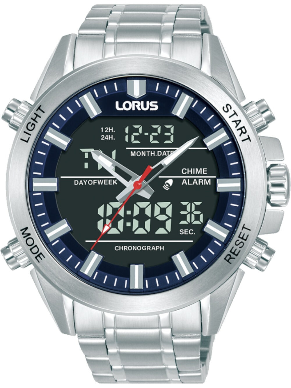 LORUS RW665AX9 Chronograph Armbanduhr 43 mm ansicht-3