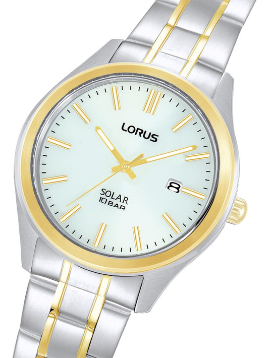 LORUS Herren Quarzuhr mit Datum aus Kunststoff 20 mm RX394AX9 – Produktansicht
