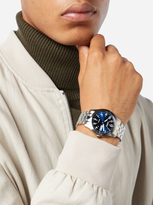 LORUS Herren Quarzuhr mit Datum aus Kunststoff 20 mm RXN77DX9 – Produktansicht