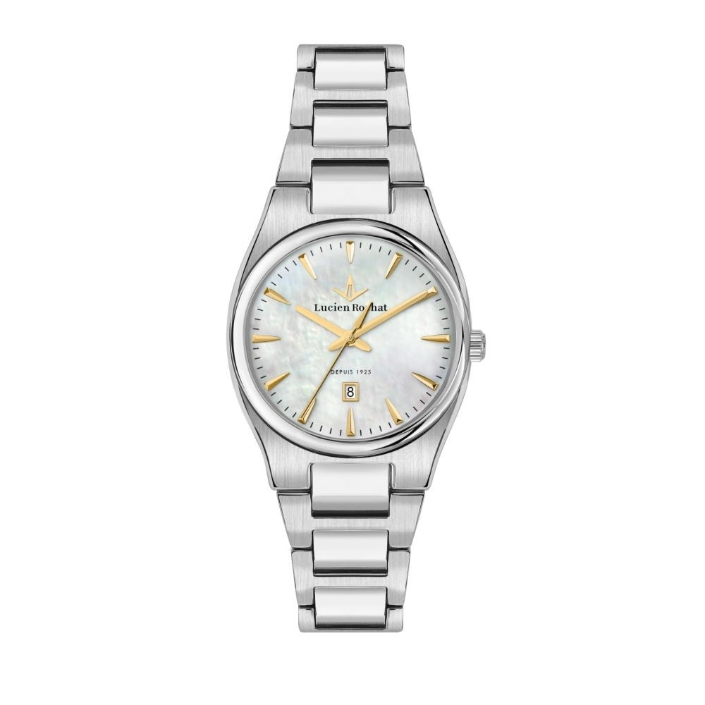 LUCIEN ROCHAT R0453122529 Only Time Armbanduhr 34 mm Silber ansicht-2