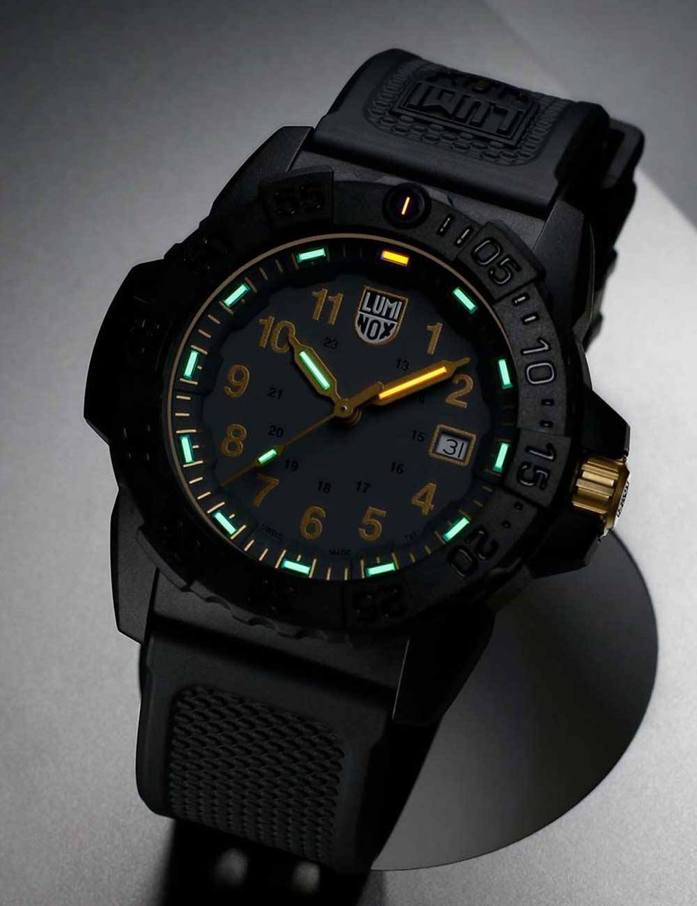 LUMINOX XS-3508-GOLD Analoguhr Armbanduhr 39 mm Gold ansicht-2