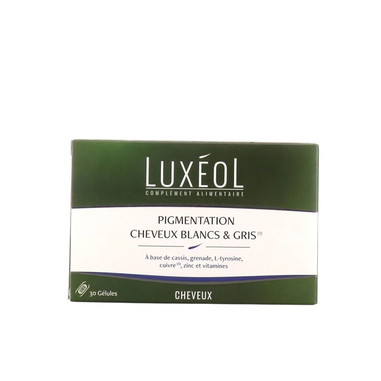 Luxeol Luxeol, Pigmentation Cheveux Blancs & Gris, Maintain Natural Hair Color & Target White Hair, Kapseln, 30 Tabletten Reg