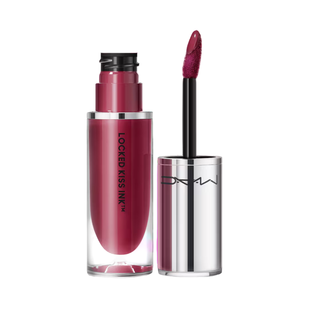 MAC Locked Kiss 24HR Flüssiger Lippenstift – Farbton 52 Füchsin, langanhaltend & intensiv