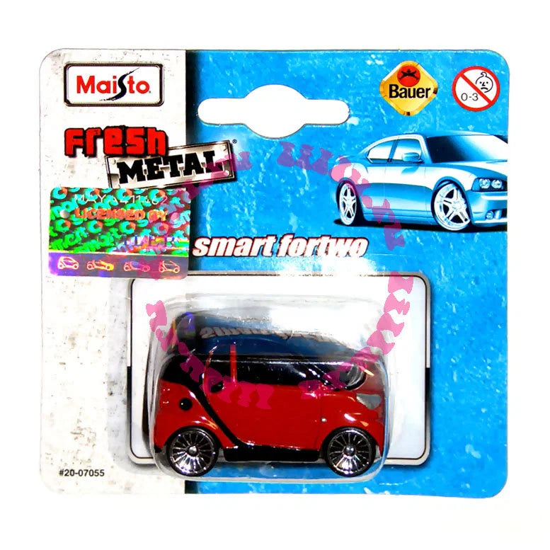 Maisto Maisto, Fresh Metal Miniature, Smart for 2, Spielzeugauto, 11650, Rot, 1:64, 3+ Regular