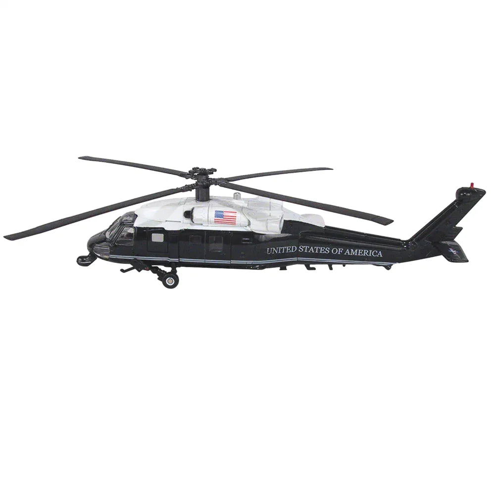 Maisto Maisto, Fresh Metal Tailwinds, Military Helicopter Sikorski VH-60N, Spielzeugauto, Schwarz und Weiß, 1:14, 8+ jahre Re