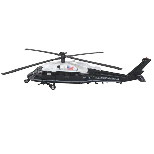 Maisto Maisto, Fresh Metal Tailwinds, Military Helicopter Sikorski VH-60N, Spielzeugauto, Schwarz und Weiß, 1:14, 8+ jahre Re
