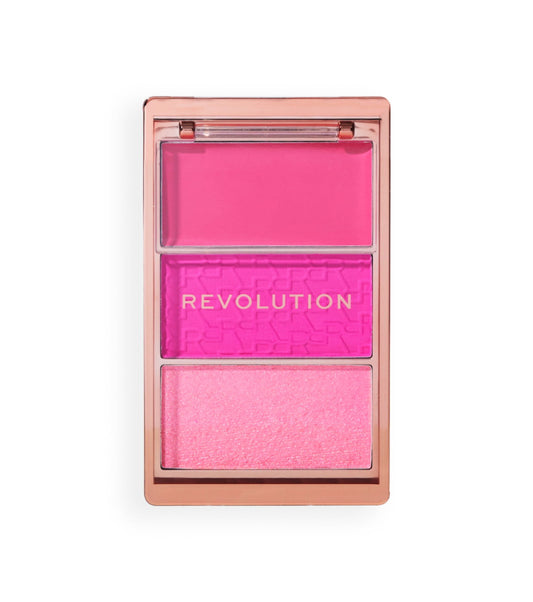 Makeup Revolution Makeup Revolution, Blush Icon, Rouge-Palette, Hot Pink Flag, 6.3 g Regular