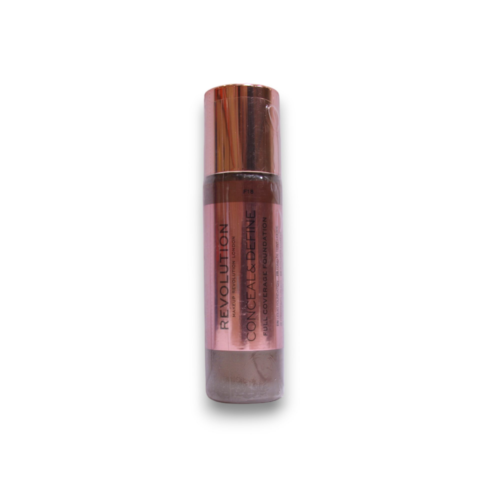 Makeup Revolution Cremige Foundation Makeup Revolution, Conceal & Define, Ölfrei, Creme-Grundierung, F 18, 23 ml Regular