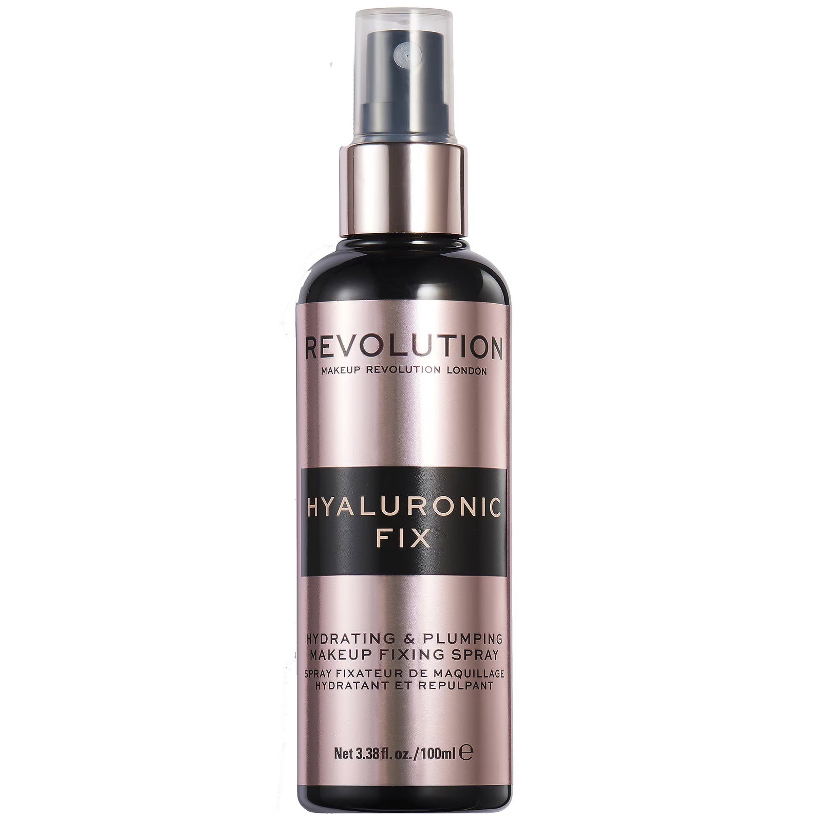 Makeup Revolution Makeup Revolution, Hyaluronic Fix, Hyaluronsäure, Hydratisierend, Make-up Fixierspray, 100 ml Regular