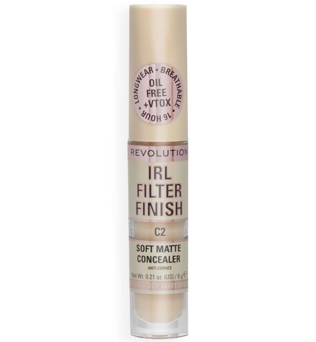 Makeup Revolution Makeup Revolution, IRL Filter Finish, Dunkle Flecken abdecken, Creme-Concealer, C2, 6 g Regular