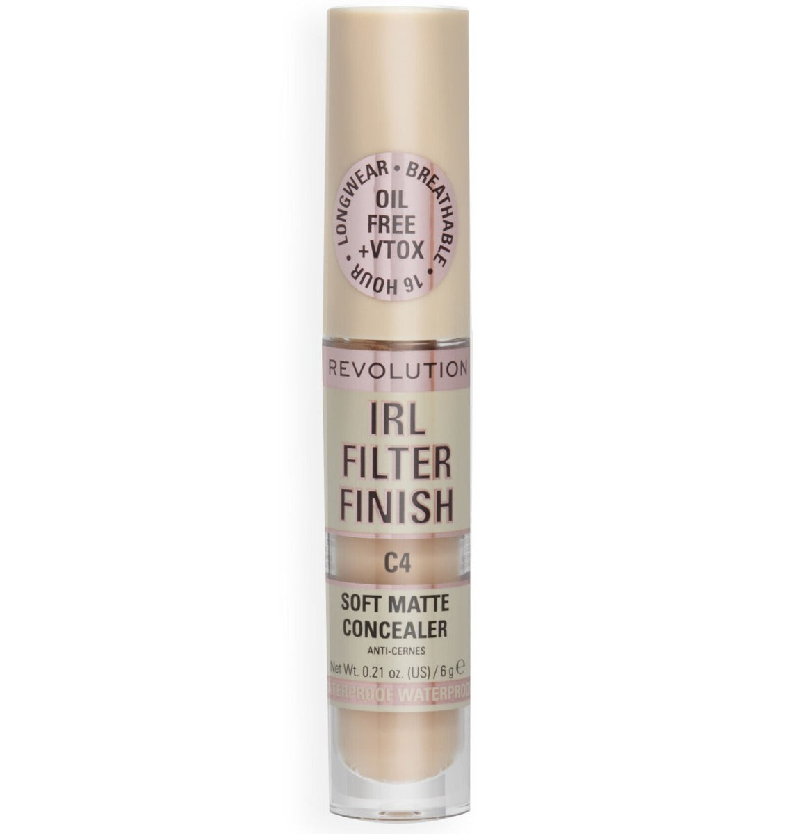 Makeup Revolution Makeup Revolution, IRL Filter Finish, Dunkle Flecken abdecken, Creme Concealer, C4, 6 g Regular