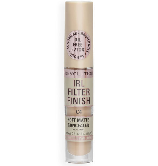 Makeup Revolution Makeup Revolution, IRL Filter Finish, Dunkle Flecken abdecken, Creme Concealer, C4, 6 g Regular