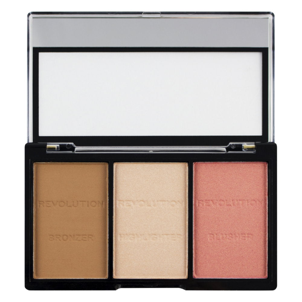 Makeup Revolution Makeup Revolution, Ultra Sculpt & Contour, Konturpalette, Ultra fair, 3 Schattierungen, C01, 11 g Regular