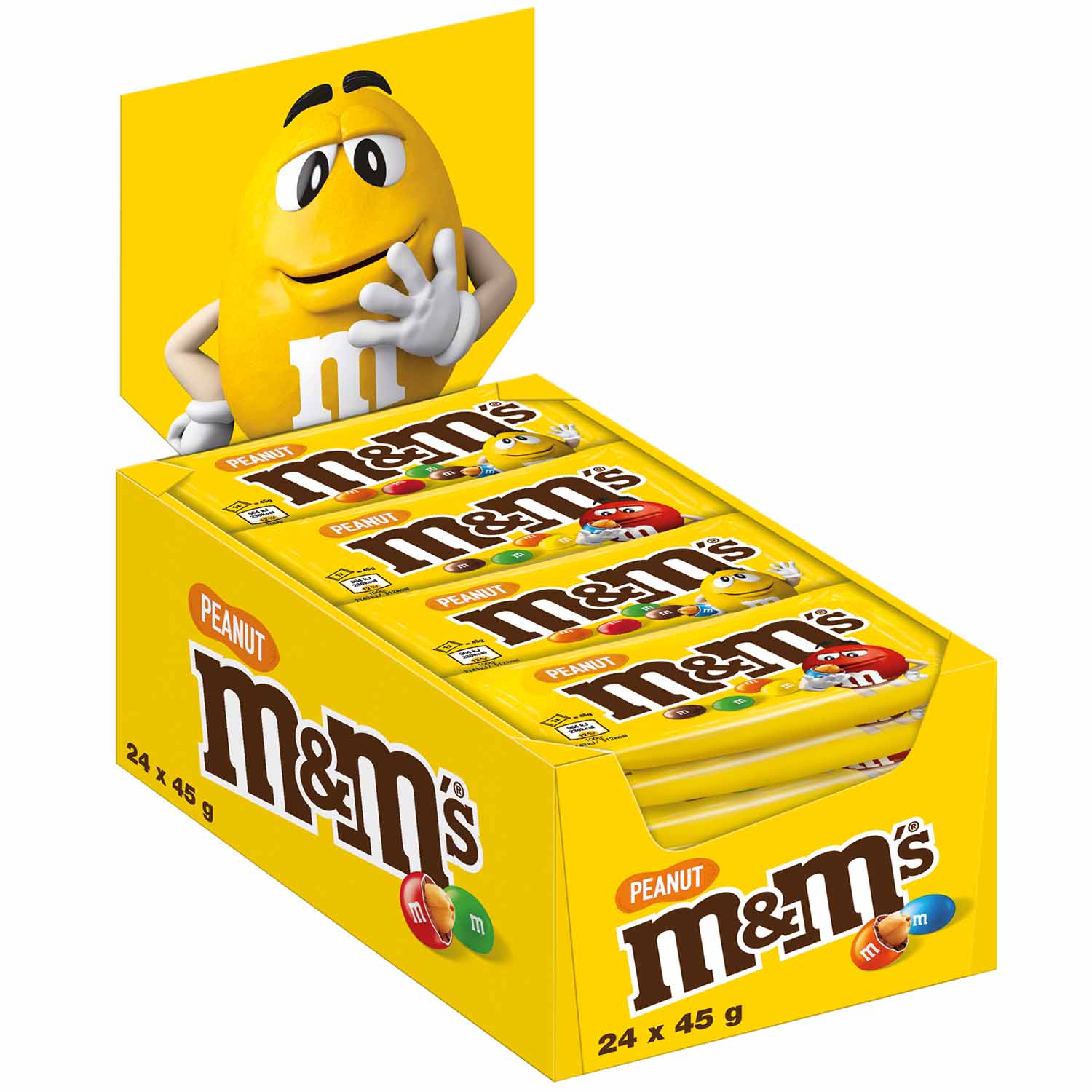 M&M'S Peanut 24×45g - Candyshop.ch