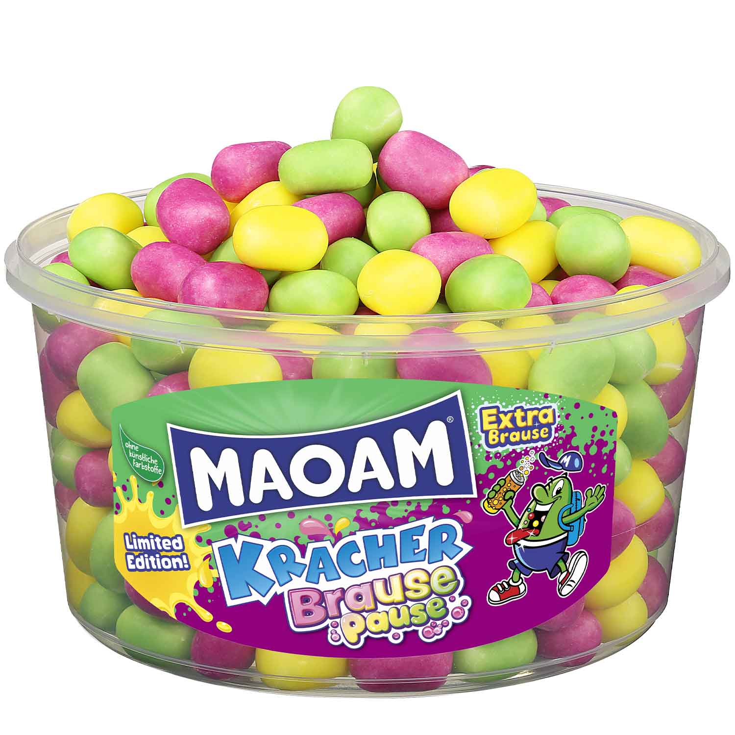 Maoam Kracher Brause Pause 265er Dragierte Kaubonbons mit Brausepulverfüllung - Candyshop.ch