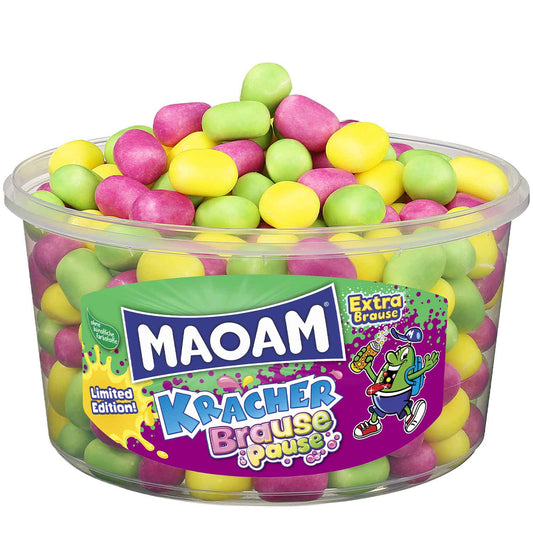 Maoam Kracher Brause Pause 265er Dragierte Kaubonbons mit Brausepulverfüllung - Candyshop.ch