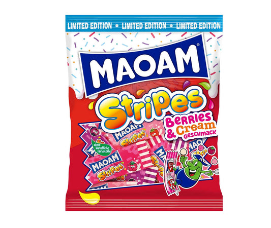 Maoam Stripes Berries & Cream 175g Limited Edition