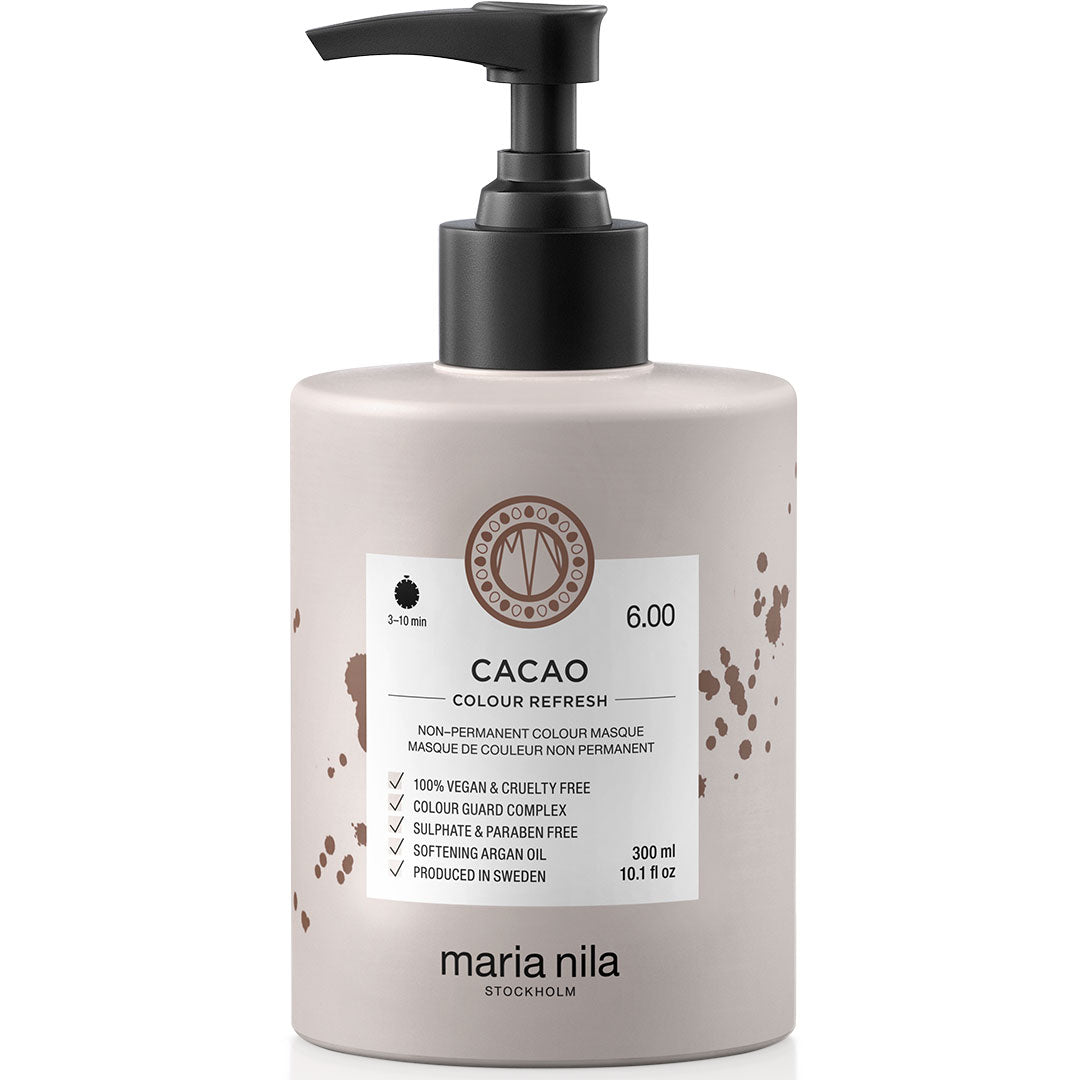 Maria Nila Maria Nila, Colour Refresh, Vegan, Haarfarben-Creme-Maske, Zur Farbauffrischung, 6.00 Cacao, 300 ml Regular